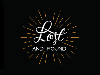 Lost And Found calligraphy cursive handlettering handwriting lettering logo type typedesign typography