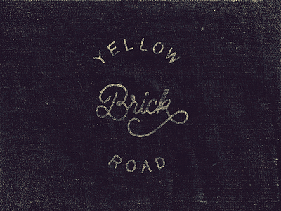 Yellow Brick Road calligraphy cursive handlettering handwriting jeans lettering logo texture type typedesign typography