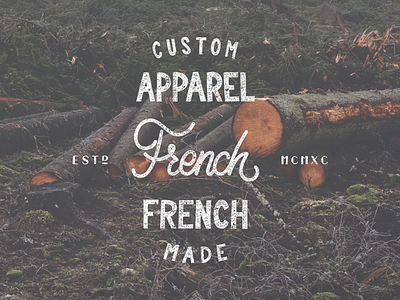 French apparel calligraphy custom french handlettering handwriting lettering logo made type typedesign typography