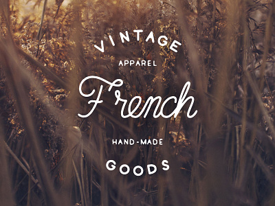 French apparel branding calligraphy clothing handlettering lettering logo typography