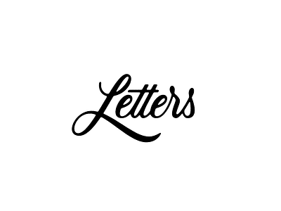 Letters calligraphy cursive handlettering handwriting lettering logo type typedesign typography