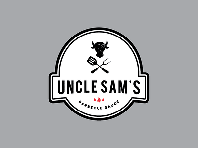 Uncle Sam's Barbecue Sauce barbecue distressed handlettering lettering logo sauce stamp texas texture typography used vintage