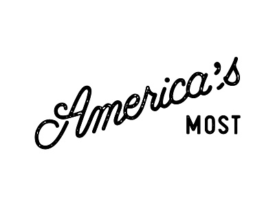 America's Most distressed handlettering lettering logo stamp texture typography used vintage