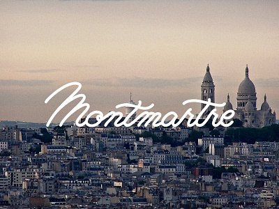 Montmartre handlettering lettering logo monoline typography