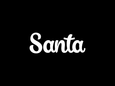 Santa handlettering lettering logo typography