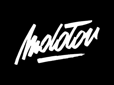 Molotov freehand freestyle graffiti handlettering lettering logo typography