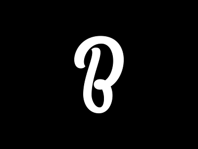 B cursive handlettering lettering logo script typography