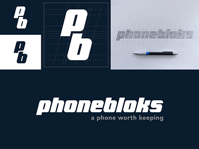 Logo Design Case Study: Phonebloks branding handlettering lettering logo monogram typography
