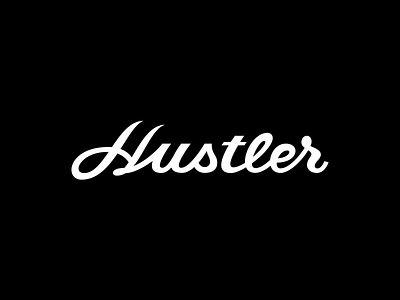 Hustler cursive handlettering lettering logo script typography