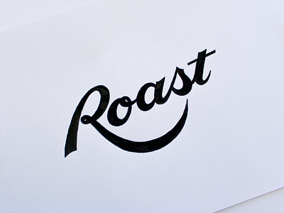 Roast branding handlettering lettering logo typography