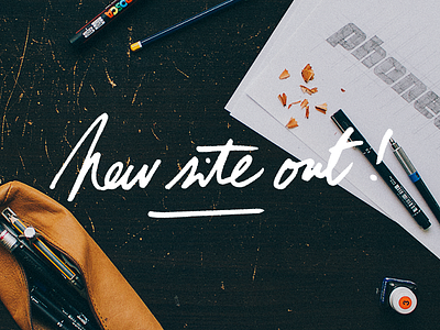 My new website is out! handlettering lettering logo typography