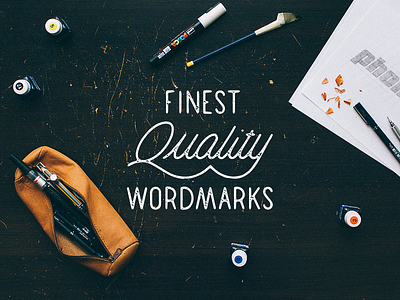 Finest Quality Wordmarks handlettering hire lettering logo logotype me typography wordmark