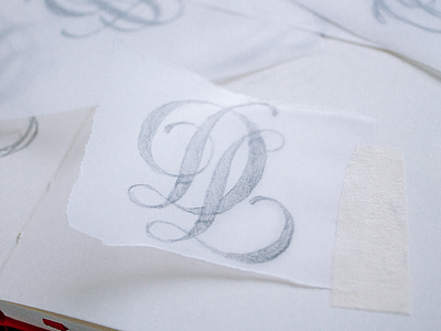 Learn to Draw a Monogram dl handlettering ld lettering logo logotype monogram typography wordmark
