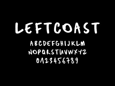 Leftcoast custom font handlettering lettering logo logotype typeface typography