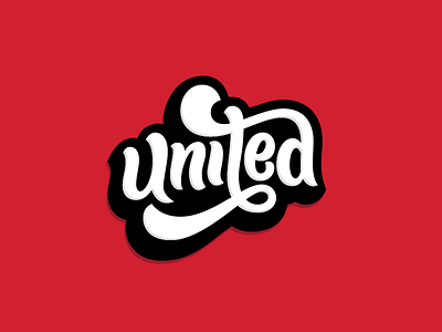 United handlettering lettering logo logotype typography