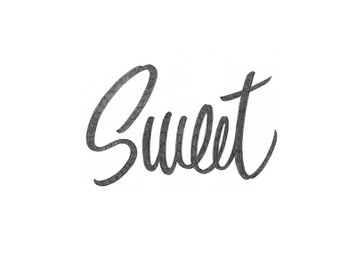 Sweet handlettering lettering logo logotype typography