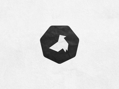 New logo bird branding heptagon logo origami