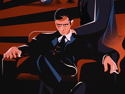 The Godfather - Michael Corleone 2d animation corleone design godfather illustration sugar blood vector