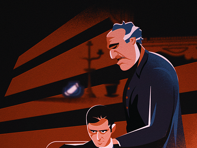 The Godfather - Don Vito Corleon 2d allevato animation corleone design godfather illustration sugar blood vector vito