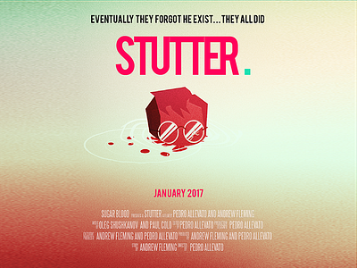 Stutter Poster 2 allevato animation football green illustration messi neymar pedro rain shot film stammering sugar blood