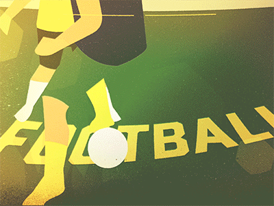football : the beautiful game allevato animation football green illustration messi neymar pedro rain shot film stammering sugar blood