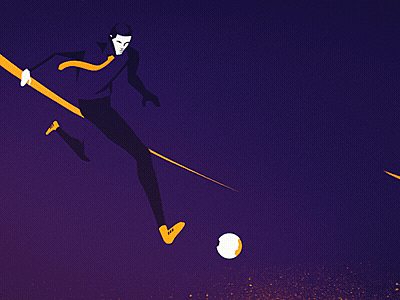 James Rodriguez _ the man with the golden boots 5 2d animation blue flat football illustration noir purple sugar blood sugarblood vector