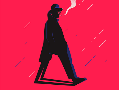 Scapegoat Noir 2d allevato animation detective illustration logo noir pedro sugar blood ui vector