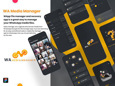 WA Media Manager APP design