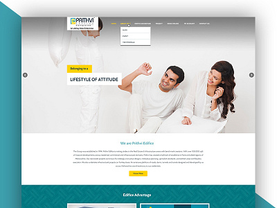 Prithvi Edifice graphic design logo design ui design ux design website design