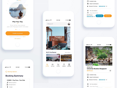 Travel App Redesign adobexd app dailyui design minimalistic productdesign travel travel app ui ux