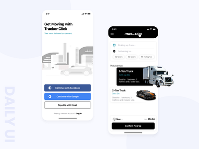 Truck Delivery Service Mobile App