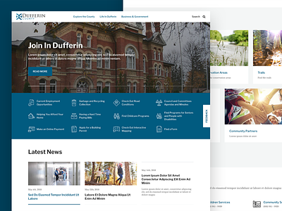 Municipality Website design product design sketch ui web design