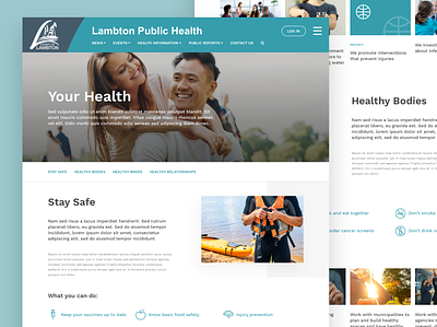 Your Health sketch ui web design
