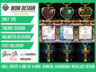 I will create shineon necklace designs