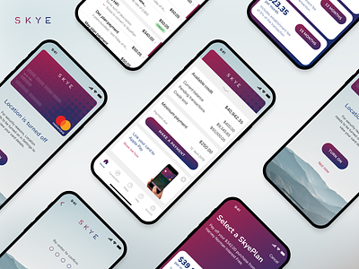 Sky Credit Card iOS app app application banking card credit credit card ios mobile