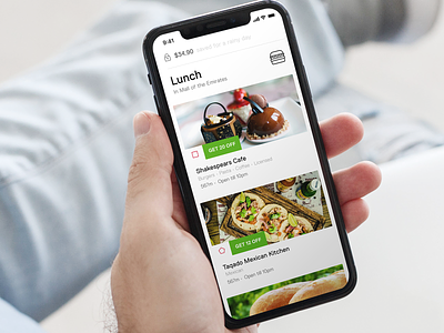 Browse Lunch options nearby app brand design digitalwallet hamburger listing mobile payment payments restaurants stores uae