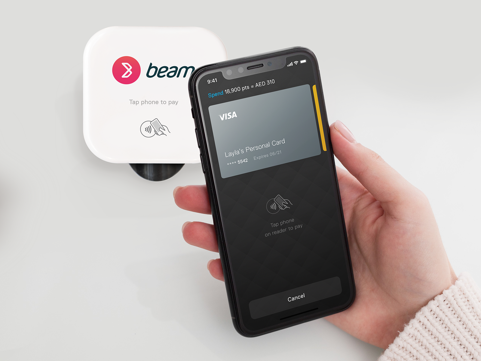 Beam Wallet - pay at the counter by Ben Hockley on Dribbble