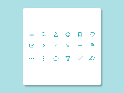 Day 055 - Icon Set #DailyUIChallenge