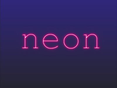 Neon graphic design illustration