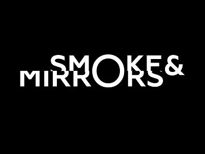 Smoke & Mirrors bar and men's salon logo bar branding design graphic design logo