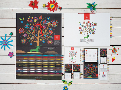 Calendar design for Alfa-Bank bank branding calendar design graphic design
