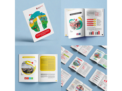 Report design for Coca-Cola Belarus coca cola design graphic design illustration layout report sustainability