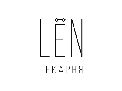 LEN bakery logo bakery branding design graphic design logo