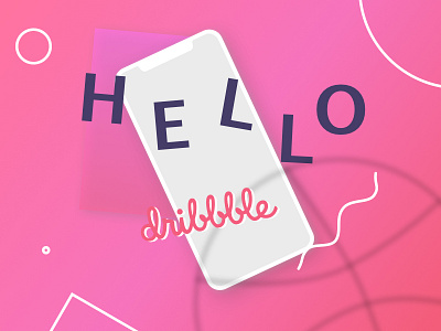 Hello Dribbble! debut first hello