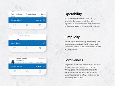 Microsoft Outlook Snackbar Concept