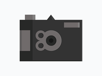 Simple Camera camera cannon dslr flat icon nikon photography vector