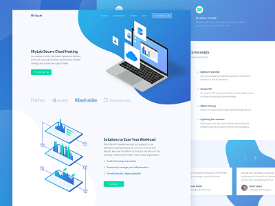 New Cloud Hosting Startup Website Design