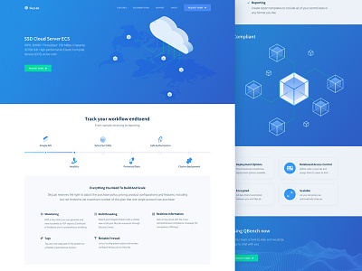 New Cloud Hosting Startup Features Page Design