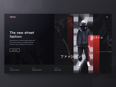 Promo Page Design for a Fashion Platform clean experiment fashion geometry industrial layout tech ui urban ux website zajno