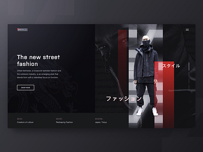 Promo Page Design for a Fashion Platform